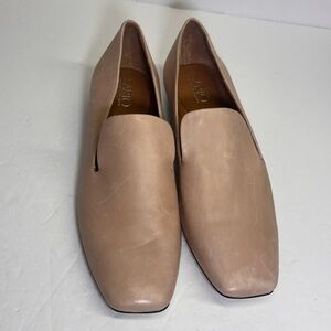 Franco Sarto Faith2 Square Toe Loafers in a blush or nude color sz 9